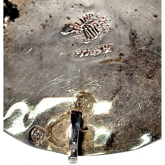 Sterling Silver Abalone Brooch Pendant Signed ADC  Mexico Vintage VGC! - Picture 6 of 9